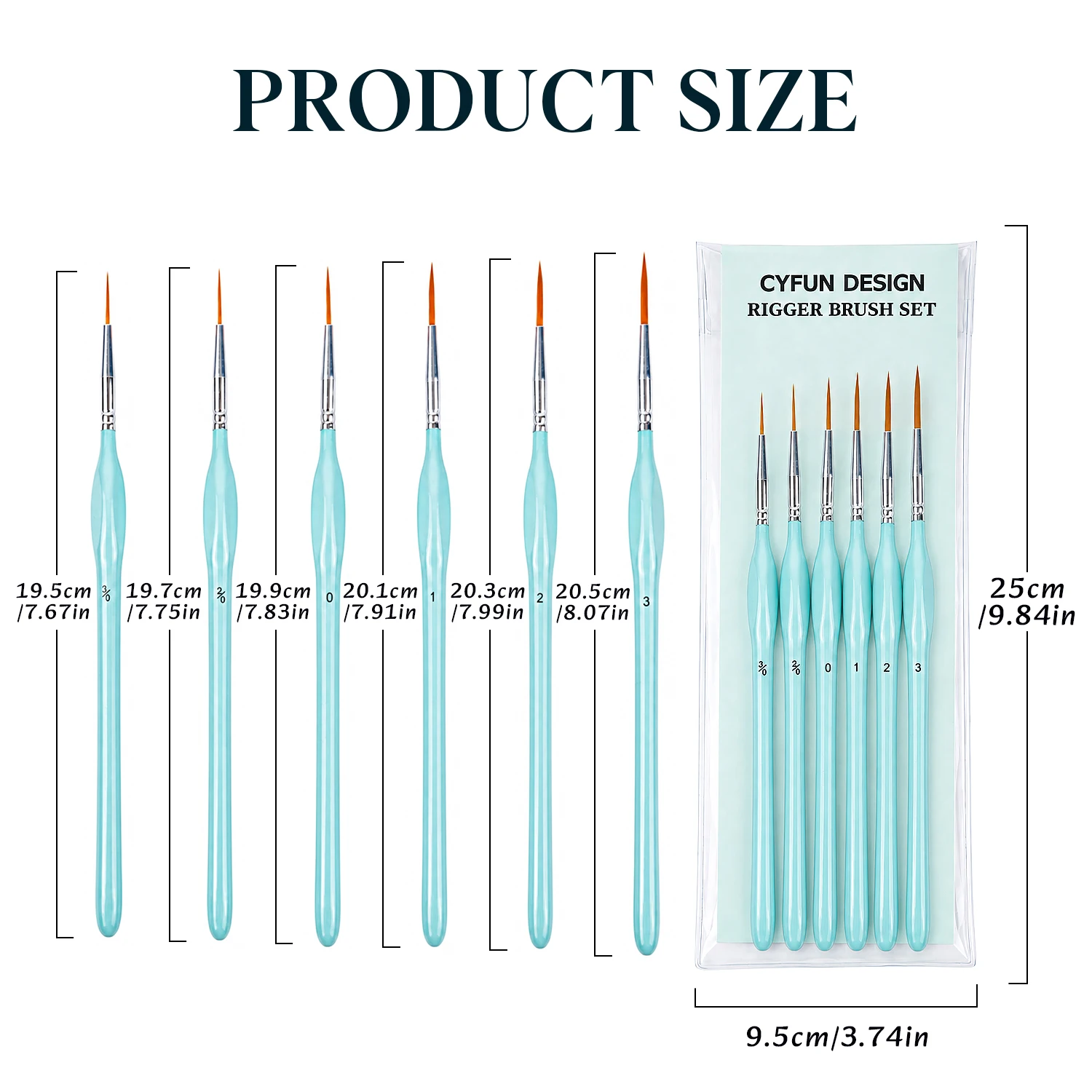 6pcs Rigger Paint Brushes Set, - đánh giá và giá Detailing Brush Set