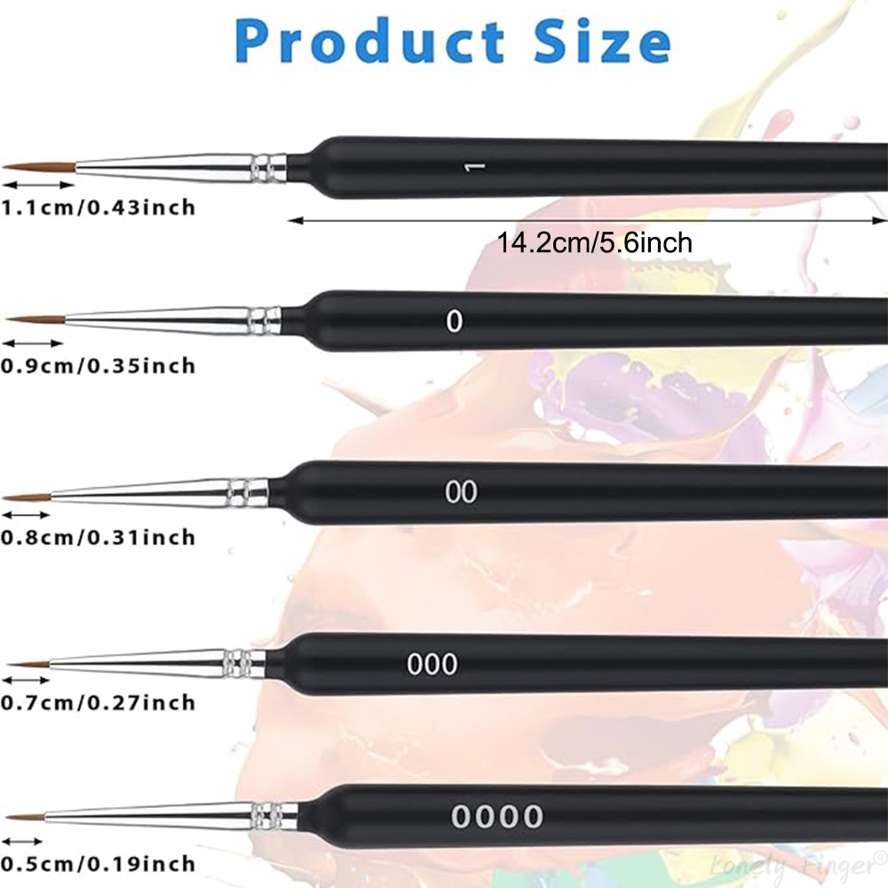 5/11Pcs Paint Brushes Set, Art - đánh giá và giá Detailing Brush Set