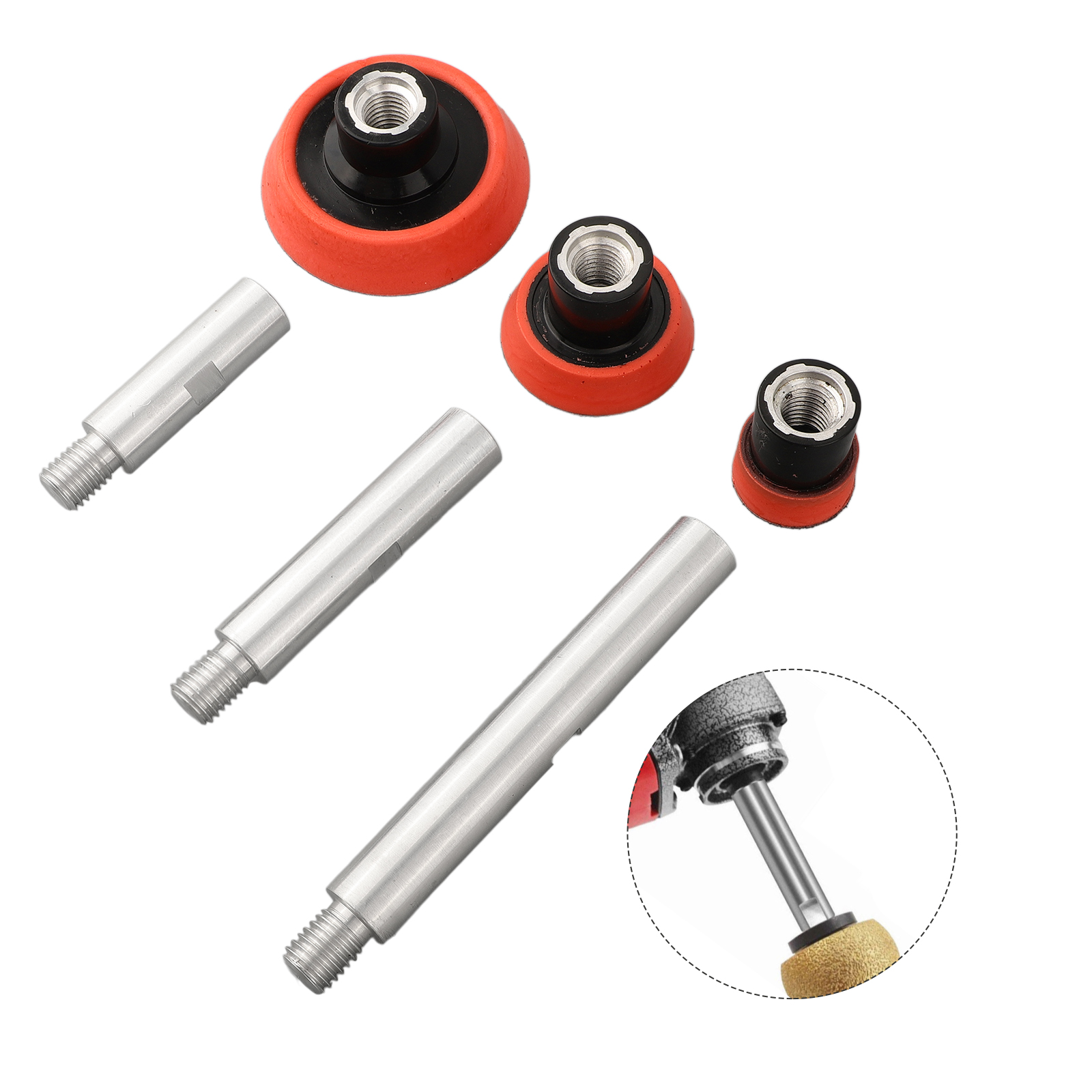 M14 Thread Polisher Extension  - đánh giá và giá Polish Pad Set Buffer